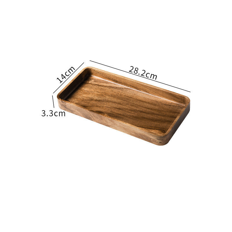 Acacia Wood Serving Trays – Sleek & Sturdy Wooden Trays Medium