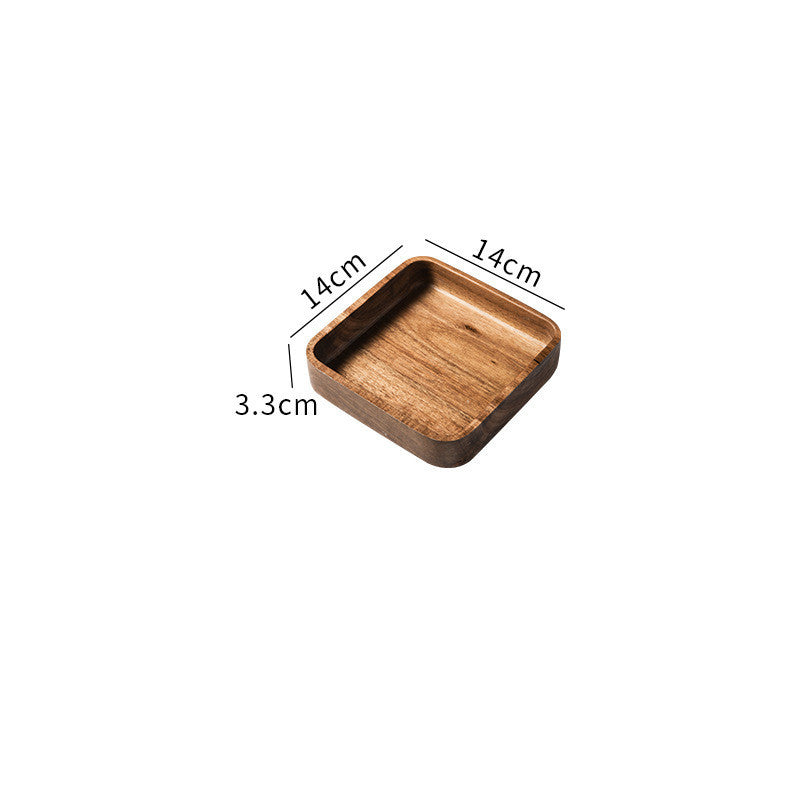 Acacia Wood Serving Trays – Sleek & Sturdy Wooden Trays Small