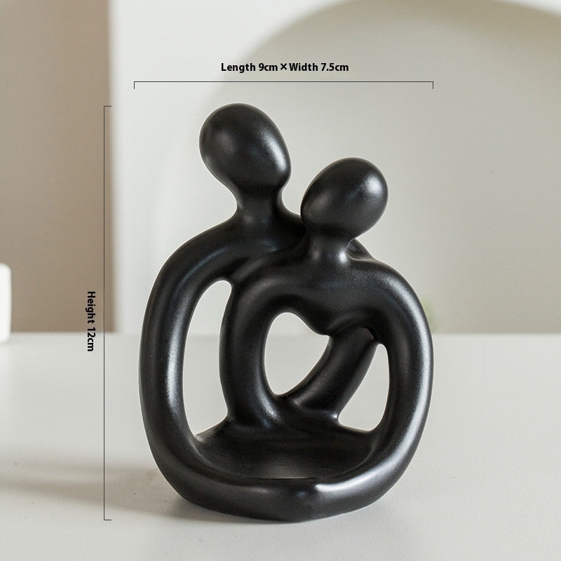 Artisan Ceramic Candle Holders Black