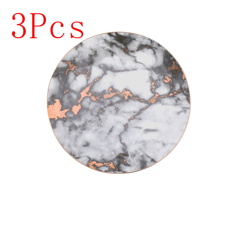 Ceramic Dinner Plate Set of 3 Gray