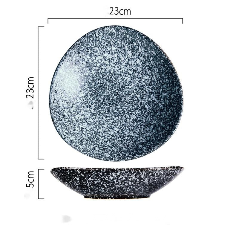 Japanese Style Ceramic Plates Gray