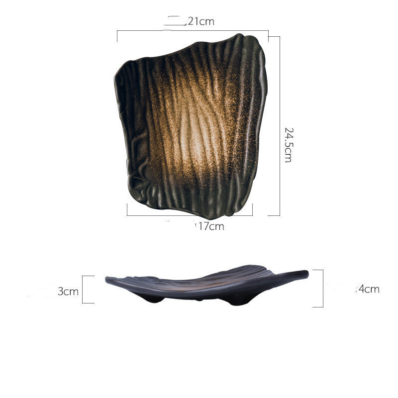 Japanese Sushi Plates Brown