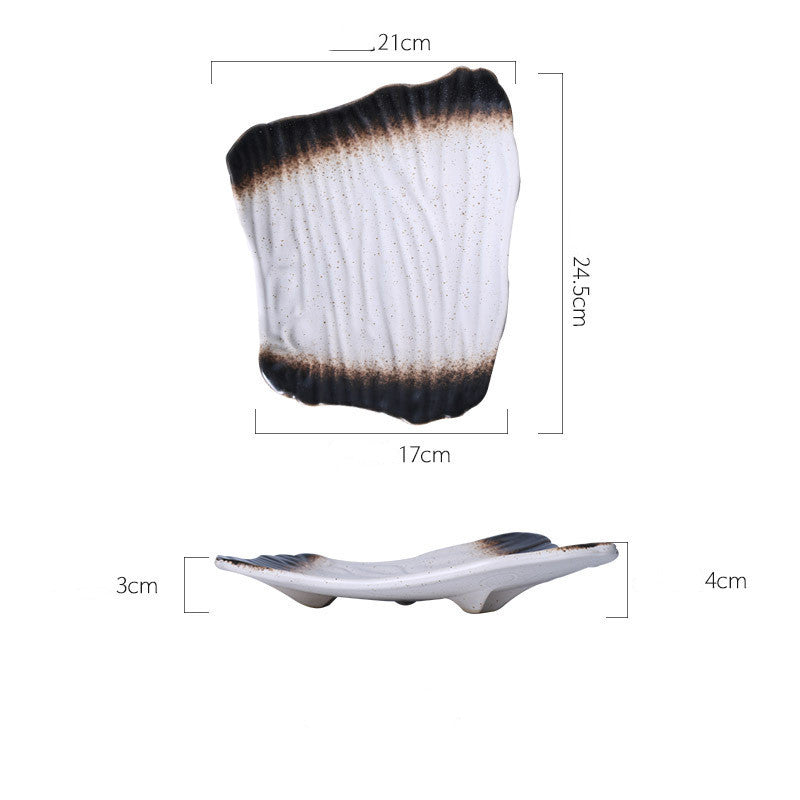 Japanese Sushi Plates White