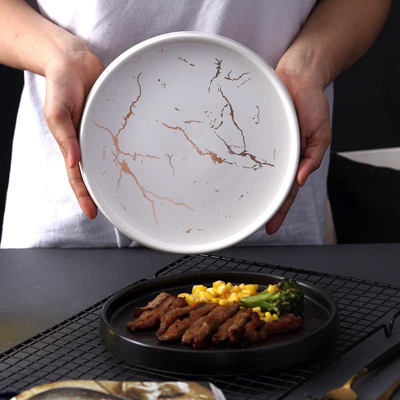 Nordic Style Dinner Plates – Luxury Ceramic Dinner Plates Set 3