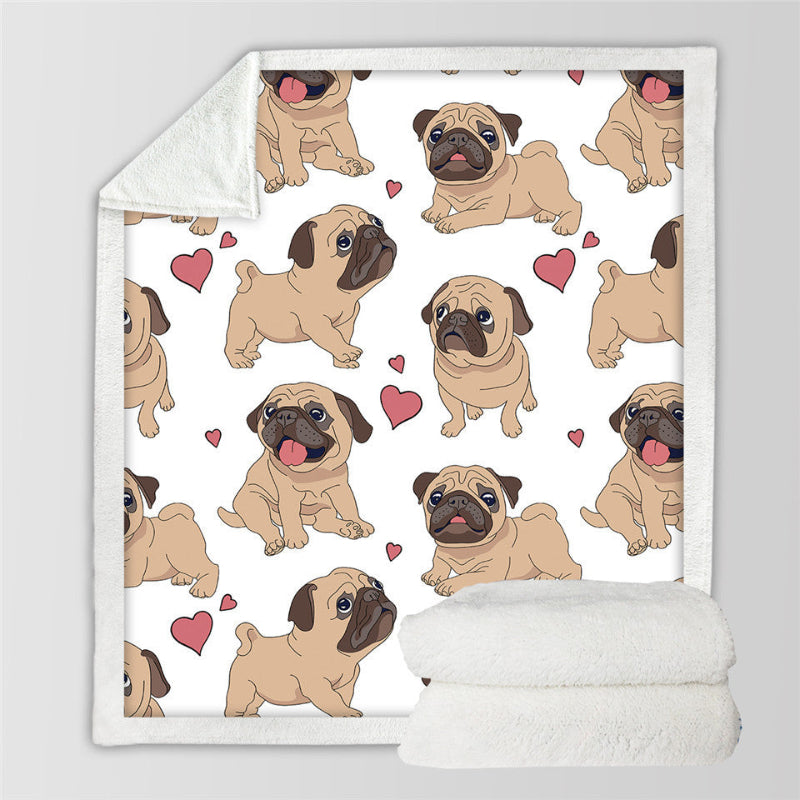 Puppy Love Throw Blanket 2