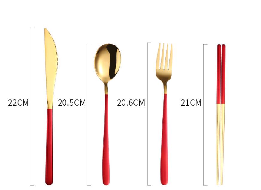 4 Piece Cutlery Set With Case Size Guide
