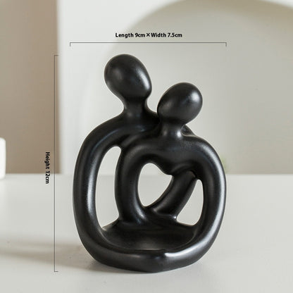 Artisan Ceramic Candle Holders Black