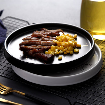 Nordic Style Dinner Plates – Luxury Ceramic Dinner Plates Set 4